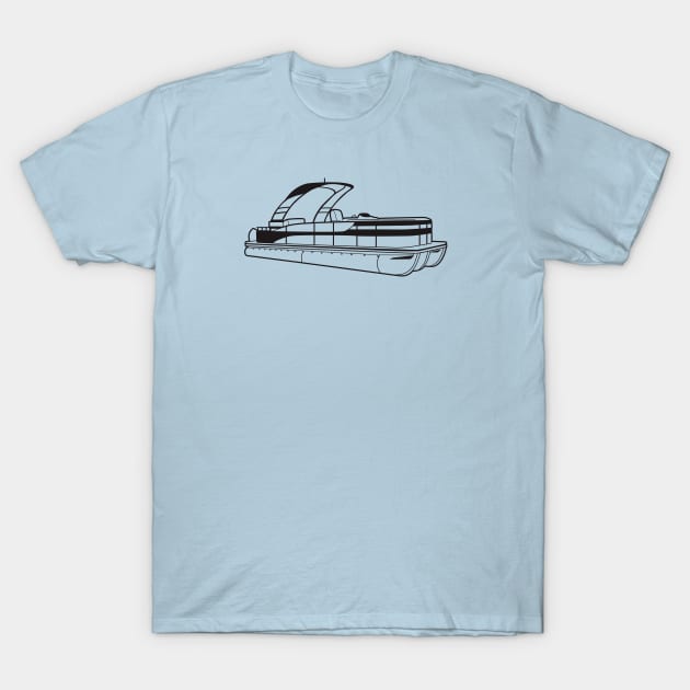 Pontoon Boat T-Shirt by pmuirart